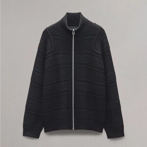 Men's rag&bone Colton Relaxed Fit Zip-Up Sweater